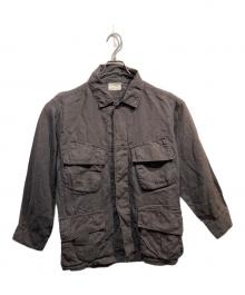 WORKERS（ワーカーズ）の古着「リネンカバーオール」｜グレー