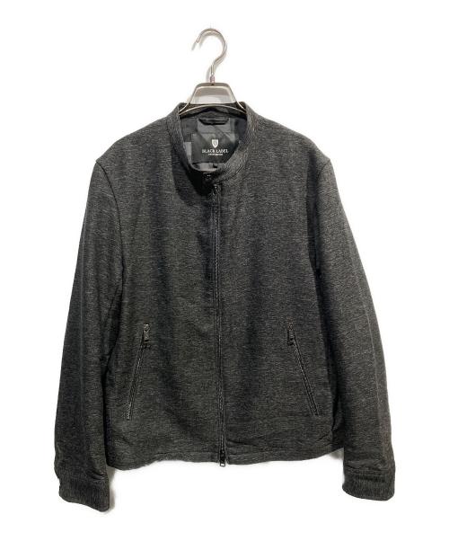 BLACK LABEL CRESTBRIDGE（ブラックレーベル クレストブリッジ）BLACK LABEL CRESTBRIDGE (ブラックレーベル クレストブリッジ) ダブルジップブルゾン グレー サイズ:Lの古着・服飾アイテム