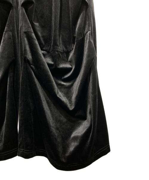 TAAKK（ターク）TAAKK (ターク) Velvet DESIGN EASY PANTS ブラック サイズ:2の古着・服飾アイテム