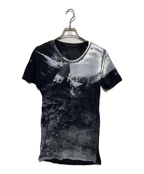 MA JULIUS（エムエイユリウス）MA JULIUS (エムエイユリウス) プリントTシャツ ブラック サイズ:2の古着・服飾アイテム