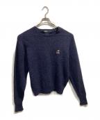 POLO RALPH LAURENポロ・ラルフローレン）の古着「ポロベア刺繍ニット」｜ネイビー