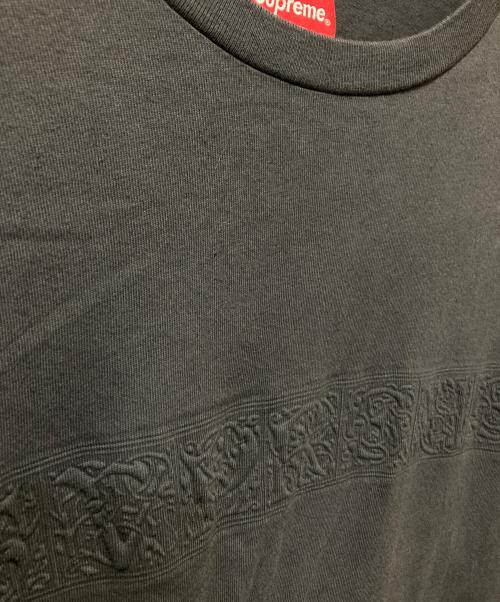 SUPREME（シュプリーム）SUPREME (シュプリーム) 21AW Embossed Vines S/S TOPトゥエンティワン エーダブリュー エンボスド バインズ エスエス トップ グレー サイズ:XLの古着・服飾アイテム