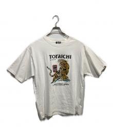 A BATHING APE×寅壱（ア ベイシング エイプ×トライチ）の古着「ジャガープリントコラボTシャツ」｜ホワイト