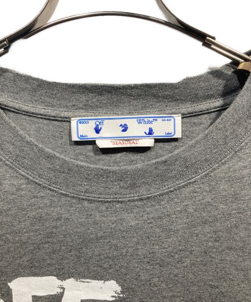OFFWHITE（オフホワイト）OFFWHITE (オフホワイト) Paint Script Over Skate S/S Tee グレー サイズ:Lの古着・服飾アイテム