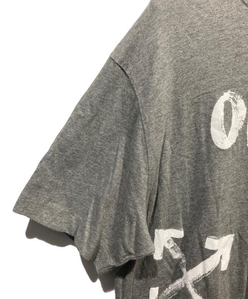 OFFWHITE（オフホワイト）OFFWHITE (オフホワイト) Paint Script Over Skate S/S Tee グレー サイズ:Lの古着・服飾アイテム
