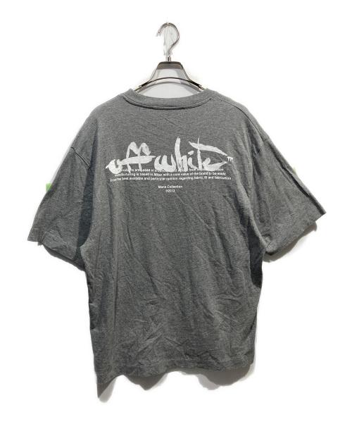 OFFWHITE（オフホワイト）OFFWHITE (オフホワイト) Paint Script Over Skate S/S Tee グレー サイズ:Lの古着・服飾アイテム