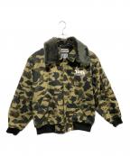 A BATHING APE×寅壱ア ベイシング エイプ×トライチ）の古着「1ST CAMO DOKAJAN」｜カーキ