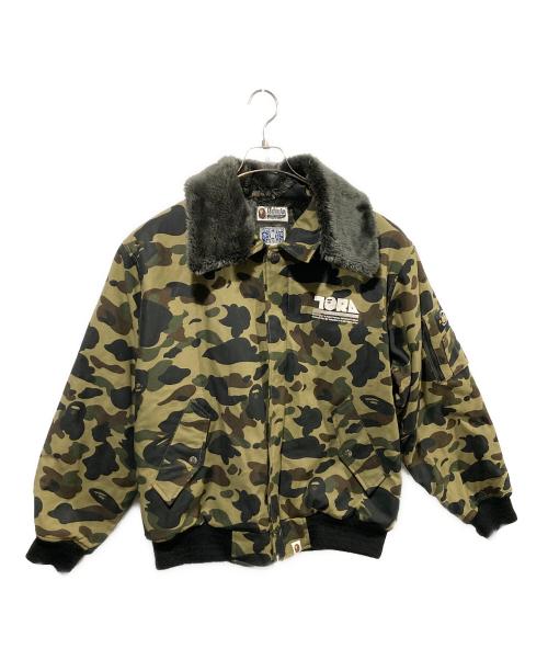 A BATHING APE（ア ベイシング エイプ）A BATHING APE (ア ベイシング エイプ) 寅壱 (トライチ) 1ST CAMO DOKAJAN カーキ サイズ:ｘｌの古着・服飾アイテム