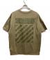 OFFWHITE (オフホワイト) バックプリントロゴTシャツ カーキ サイズ:M：6000円