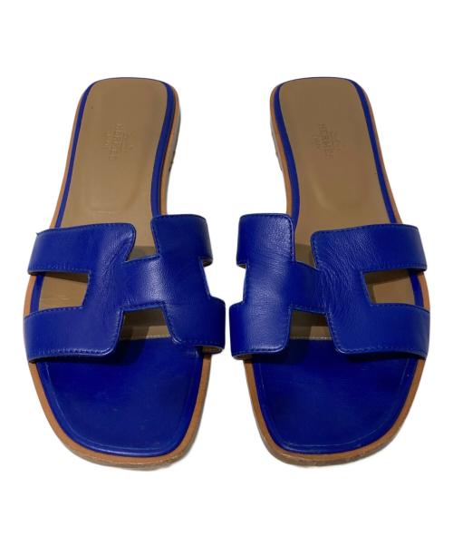 HERMES（エルメス）HERMES (エルメス) オランサンダル ブルー サイズ:38の古着・服飾アイテム