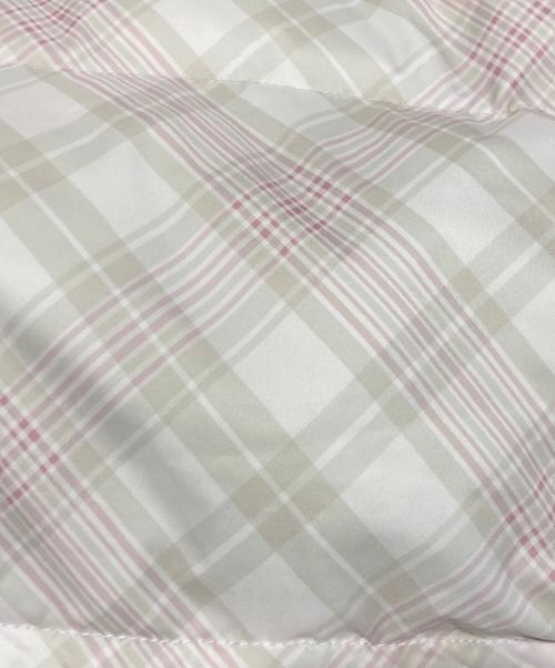 darich（ダーリッチ）darich (ダーリッチ) リボンチェックダウンジャケット ピンク サイズ:FREEの古着・服飾アイテム