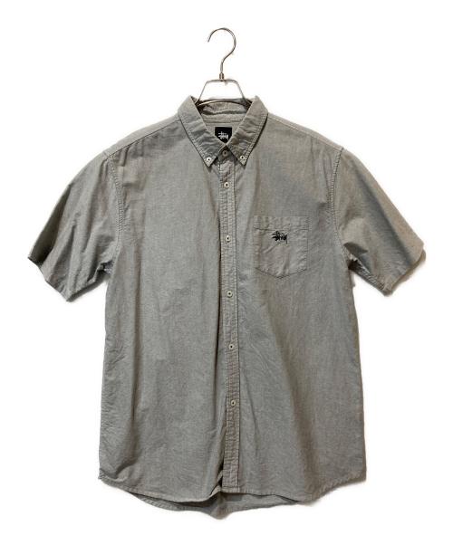 stussy（ステューシー）stussy (ステューシー) 半袖シャツ グレー サイズ:Ｌの古着・服飾アイテム