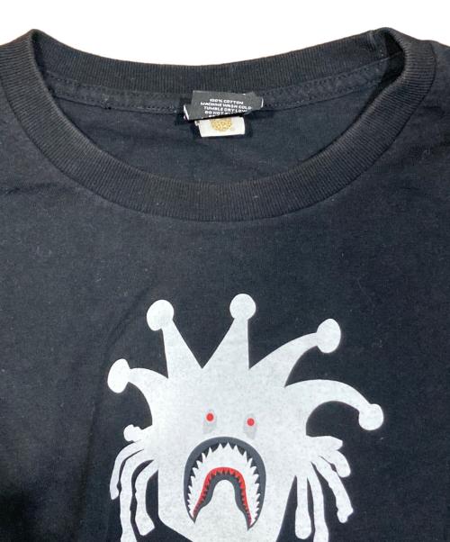 stussy（ステューシー）stussy (ステューシー) A BATHING APE (ア ベイシング エイプ) SHARKMAN TEE ブラック サイズ:Ｌの古着・服飾アイテム