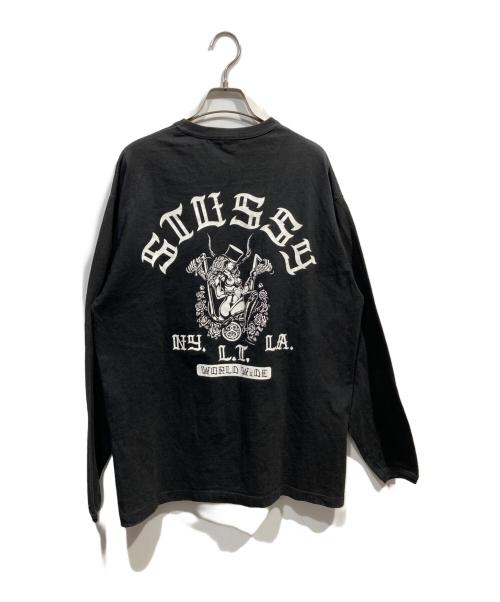 stussy（ステューシー）stussy (ステューシー) Sexy Motorcycle print Tee ブラック サイズ:Lの古着・服飾アイテム