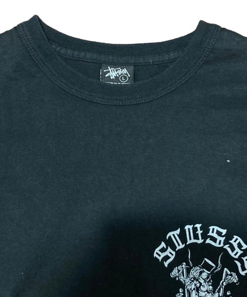 stussy（ステューシー）stussy (ステューシー) Sexy Motorcycle print Tee ブラック サイズ:Lの古着・服飾アイテム