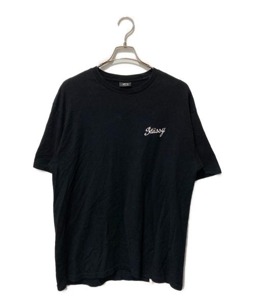 stussy（ステューシー）stussy (ステューシー) ワンポイントロゴTシャツ ブラック サイズ:Lの古着・服飾アイテム