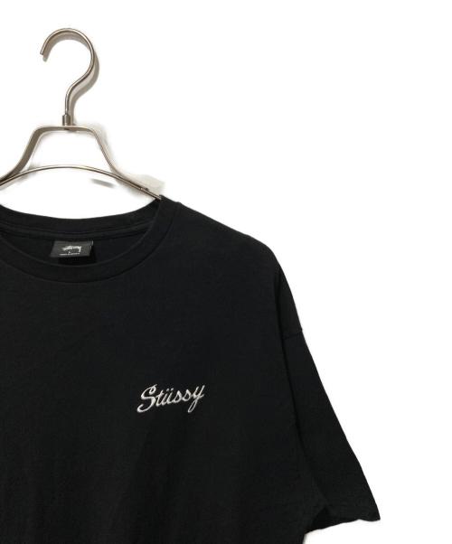 stussy（ステューシー）stussy (ステューシー) ワンポイントロゴTシャツ ブラック サイズ:Lの古着・服飾アイテム