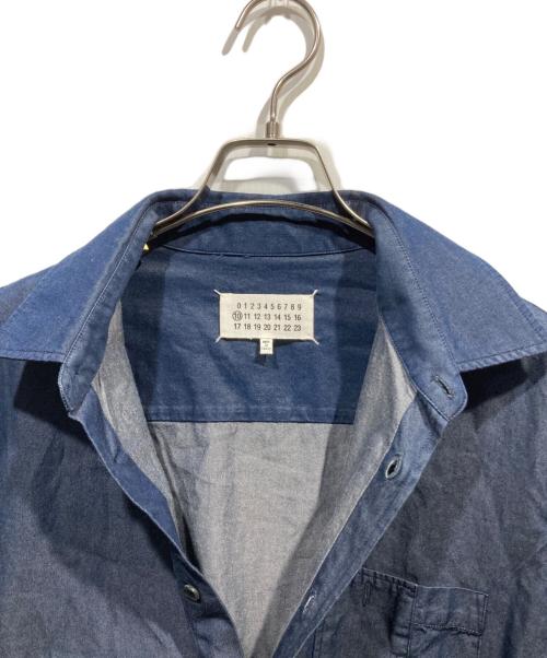 Maison Margiela（メゾンマルジェラ）Maison Margiela (メゾンマルジェラ) 半袖デニムシャツ インディゴ サイズ:SIZE 46の古着・服飾アイテム