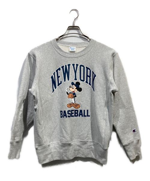 Champion（チャンピオン）Champion (チャンピオン) DISNEYコラボリバースウィーブスウェット グレー サイズ:Mの古着・服飾アイテム