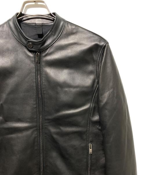 TAGLIATORE（タリアトーレ）TAGLIATORE (タリアトーレ) STANLEY ラムレザーシングルライダースジャケット ブラック/Nero サイズ:44の古着・服飾アイテム