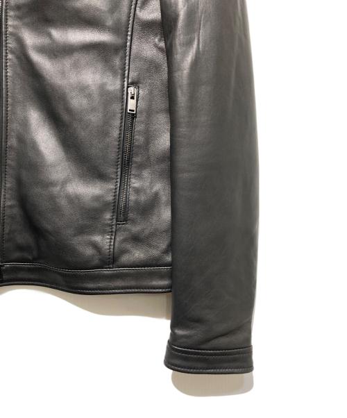 TAGLIATORE（タリアトーレ）TAGLIATORE (タリアトーレ) STANLEY ラムレザーシングルライダースジャケット ブラック/Nero サイズ:44の古着・服飾アイテム