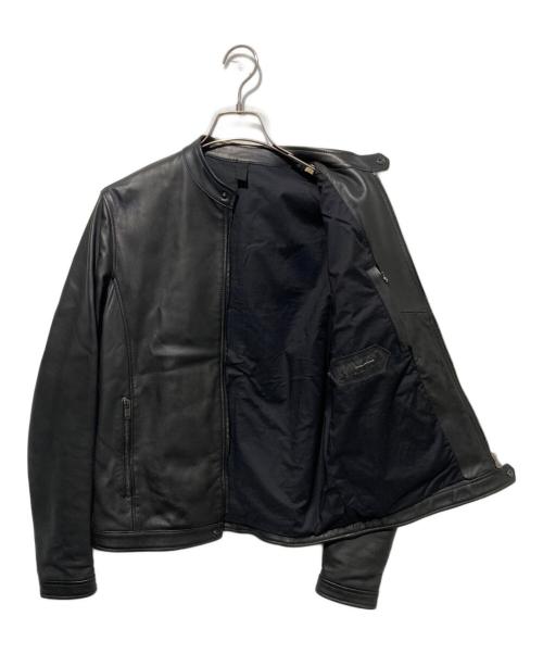 TAGLIATORE（タリアトーレ）TAGLIATORE (タリアトーレ) STANLEY ラムレザーシングルライダースジャケット ブラック/Nero サイズ:44の古着・服飾アイテム