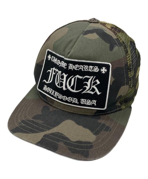 CHROME HEARTS（クロムハーツ）CHROME HEARTS (クロムハーツ) TRUCKER CAP/トラッカーキャップ カーキ サイズ:ONE SIZE(53-60)の古着・服飾アイテム