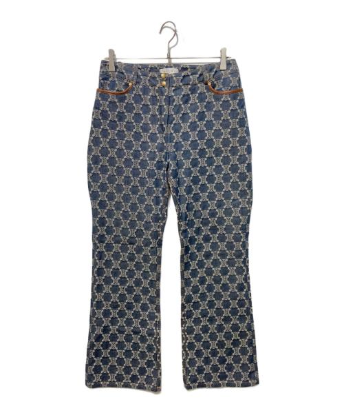 CELINE（セリーヌ）CELINE (セリーヌ) トリオンフ モノグラム デニム インディゴ サイズ:40の古着・服飾アイテム