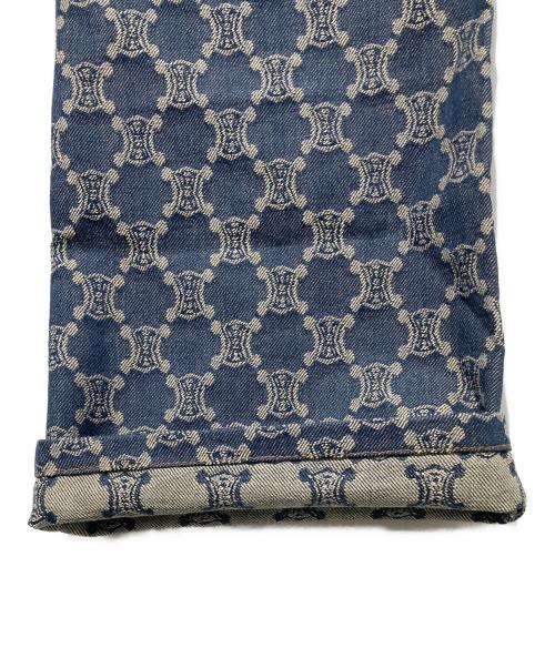 CELINE（セリーヌ）CELINE (セリーヌ) トリオンフ モノグラム デニム インディゴ サイズ:40の古着・服飾アイテム