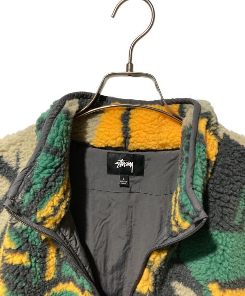 stussy（ステューシー）stussy (ステューシー) BLOCK SHERPA PULLOVER マルチカラー サイズ:Lの古着・服飾アイテム