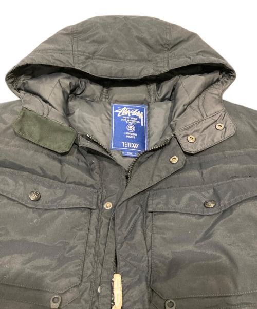 stussy（ステューシー）stussy (ステューシー) GORE Windstopper Polar Down Jacket ブラック サイズ:Mの古着・服飾アイテム