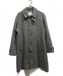 SHIPS any（シップスエニィ）の古着「PURE WOOL MELTON ダブル チェスターコート」｜グレー