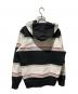 Supreme (シュプリーム) Stripe Hooded Sweatshirt ブラック×グレー サイズ:M：13000円