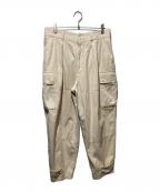 YLEVEイレーヴ）の古着「コットンツイルカーゴパンツ」｜ベージュ