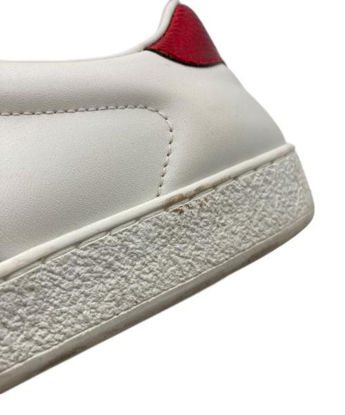 GUCCI（グッチ）GUCCI (グッチ) ACE BLIND FOR LOVE パッチスニーカー ホワイト サイズ:7 1/2の古着・服飾アイテム