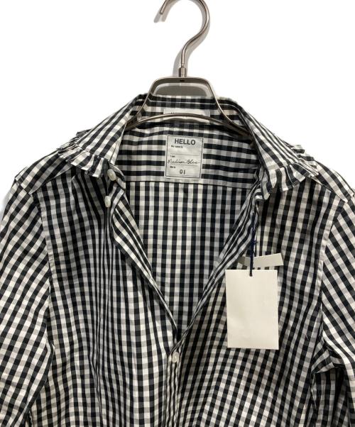 MADISON BLUE（マディソンブルー）MADISON BLUE (マディソンブルー) 22SSギンガムチェック フリル シャツ ホワイト サイズ:01の古着・服飾アイテム