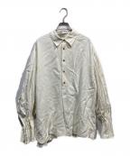 ETRE TOKYOエトレトウキョウ）の古着「キャンディースリーブシルキーシャツ」｜アイボリー