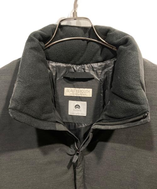 BEAUTY&YOUTH（ビューティーアンドユース）BEAUTY&YOUTH (ビューティーアンドユース) 小松マテーレ スタンドカラー ダウンジャケット ブラック サイズ:XLの古着・服飾アイテム