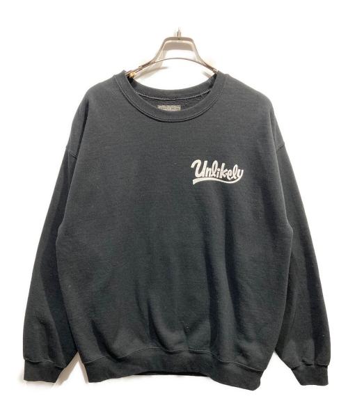 Unlikely（アンライクリー）Unlikely (アンライクリー) プリントスウェット ブラック サイズ:Lの古着・服飾アイテム