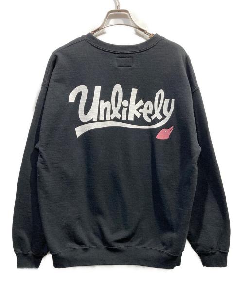 Unlikely（アンライクリー）Unlikely (アンライクリー) プリントスウェット ブラック サイズ:Lの古着・服飾アイテム