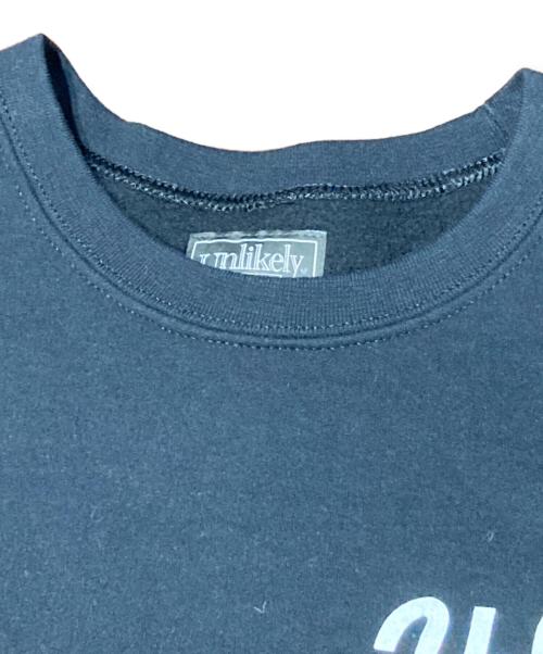 Unlikely（アンライクリー）Unlikely (アンライクリー) プリントスウェット ブラック サイズ:Lの古着・服飾アイテム