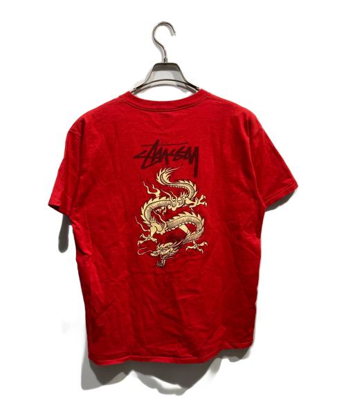 OLD STUSSY（オールドステューシー）old stussy (オールドステューシー) 80's ドラゴンTシャツ レッド サイズ:Lの古着・服飾アイテム