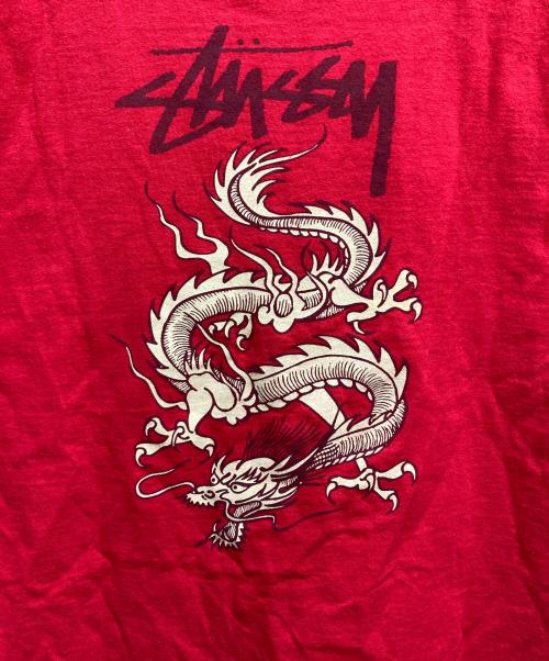 OLD STUSSY（オールドステューシー）old stussy (オールドステューシー) 80's ドラゴンTシャツ レッド サイズ:Lの古着・服飾アイテム