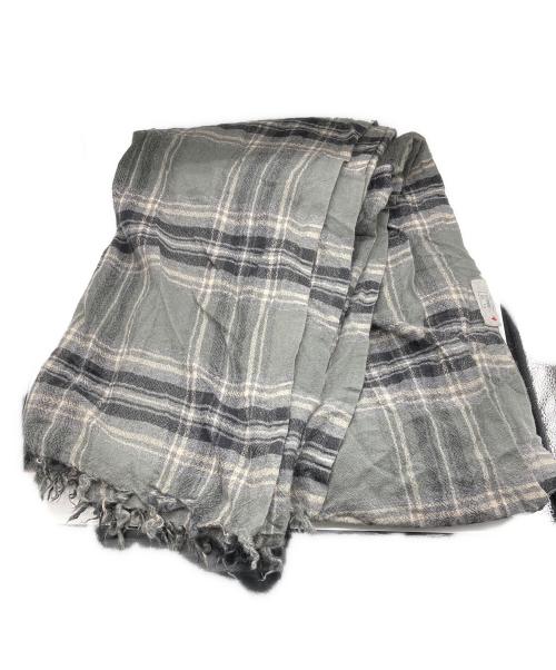 Private0204（プライベート0204）Private0204 (プライベート0204) カシミヤストール グレーの古着・服飾アイテム