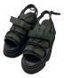UN3D.（アンスリード）の古着「WAVE CODE VOLUME SOLE SANDALS」｜カーキ×ブラック