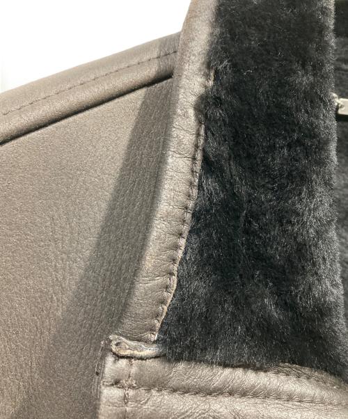 BROOKS BROTHERS（ブルックスブラザーズ）BROOKS BROTHERS (ブルックスブラザーズ) ダブルジップラムレザーコート ブラウン サイズ:Sの古着・服飾アイテム