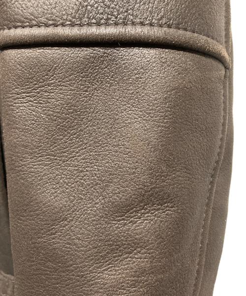 BROOKS BROTHERS（ブルックスブラザーズ）BROOKS BROTHERS (ブルックスブラザーズ) ダブルジップラムレザーコート ブラウン サイズ:Sの古着・服飾アイテム