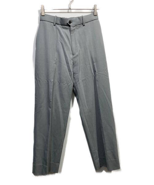 MARKAWARE（マーカウェア）MARKAWARE (マーカウェア) FLAT FRONT TROUSERS ORGANIC WOOL TROPICAL グレー サイズ:2の古着・服飾アイテム