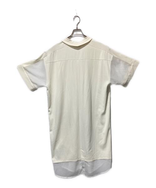 SUMI STYLE（スミ スタイル）SUMI STYLE (スミ スタイル) メッシュ切替シャツワンピース ホワイト サイズ:ＦＲＥＥの古着・服飾アイテム