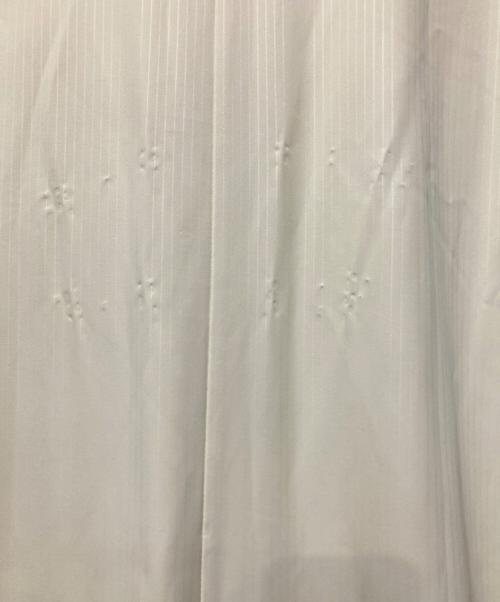 SUMI STYLE（スミ スタイル）SUMI STYLE (スミ スタイル) メッシュ切替シャツワンピース ホワイト サイズ:ＦＲＥＥの古着・服飾アイテム